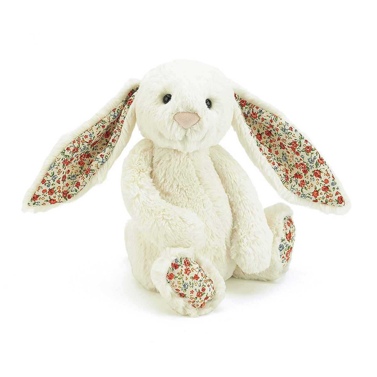 Peluche Lapin Blossom - H31 cm - Crème